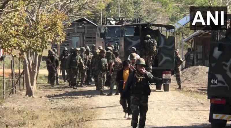 Manipur: Security forces deployed in Khengjang after terrorists threaten residents to vacate the village | Sangbad Pratidin