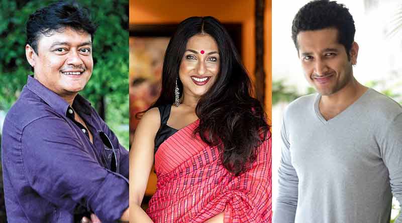 Saswata Chatterjee, Rituparna Sengupta, Parambrata Chatterjee working together in Director Ranjan Ghosh's Movie | Sangbad Pratidin
