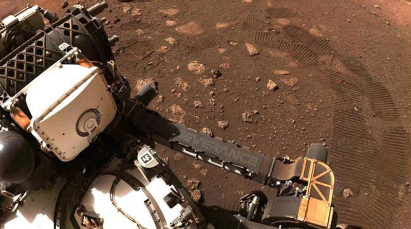 Nasa’s Perseverance rover sends images from its first drive on Mars | Sangbad Pratidin