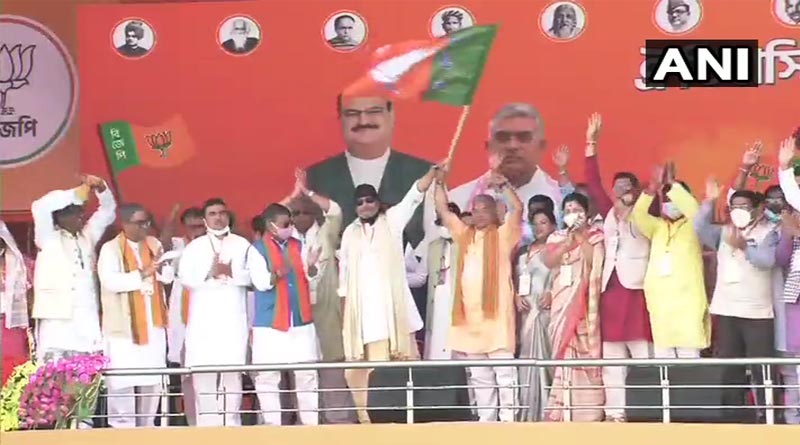 জল্পনার অবসান, বিজেপিতে যোগ দিলেন মিঠুন চক্রবর্তী
