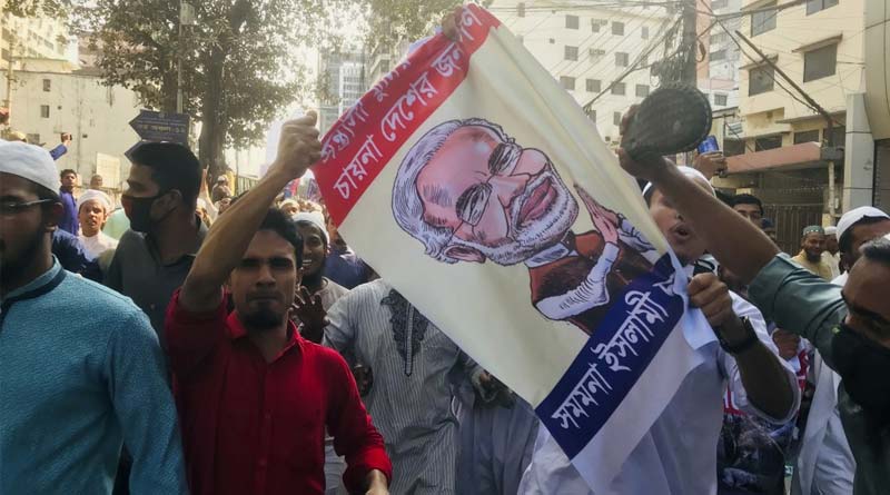 ‘মুসলিম বিদ্বেষী’ মোদির সফরে আপত্তি, হাসিনা সরকারের উপর চাপ বাড়াল হেফাজত