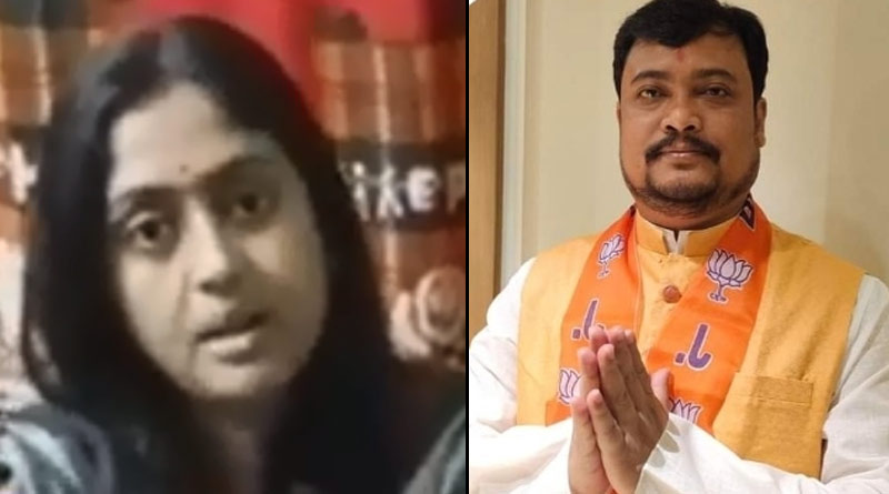 West Bengal assembly Elections 2021: Uttar Dinajpur's Kaliaganj BJP candidates wife accuses him of adultery, video goes viral | Sangbad Pratidin