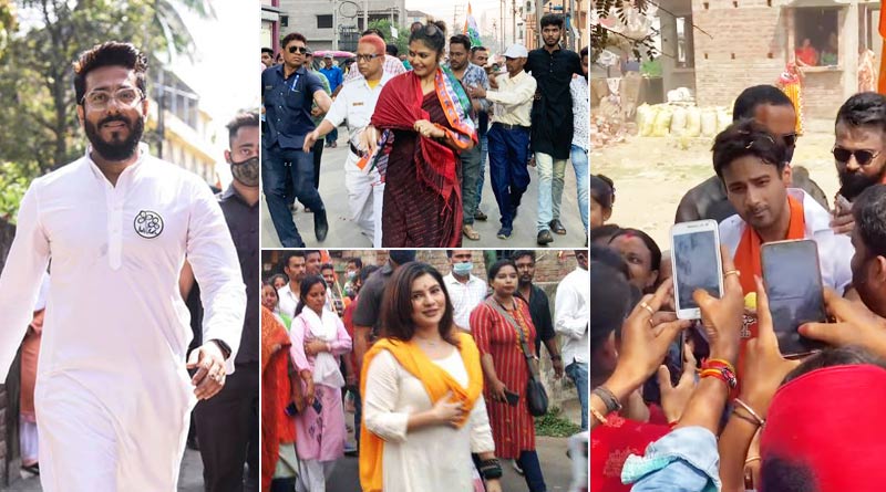 West Bengal Assembly Election 2021: TMC and BJP Celebrity Candidates campaigning hard | Sangbad Pratidin
