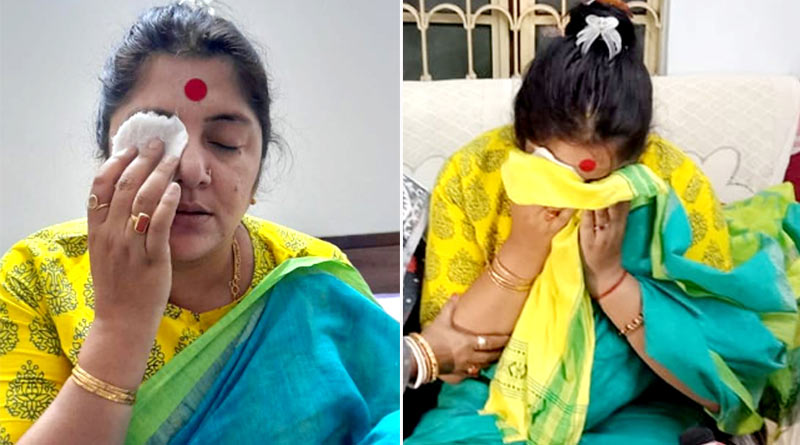 ‘চোখে বিষাক্ত রং ছুঁড়েছে তৃণমূলের কর্মীরা’, কান্নায় ভেঙে পড়লেন লকেট