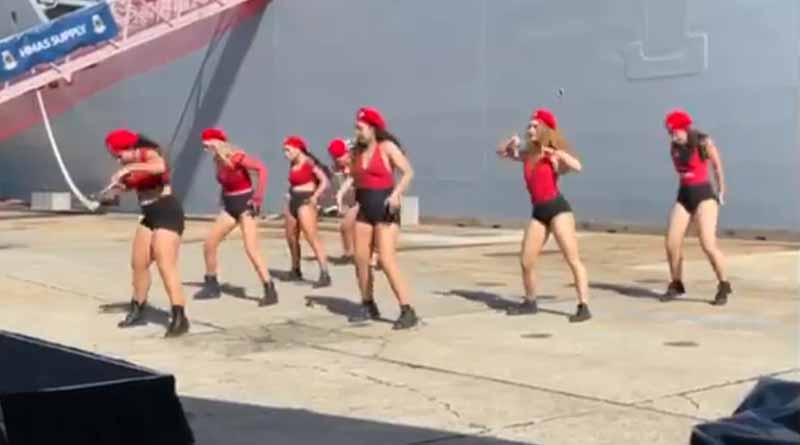 Dance during naval ship launch in Australia triggers debate on social media । Sangbad Pratidin