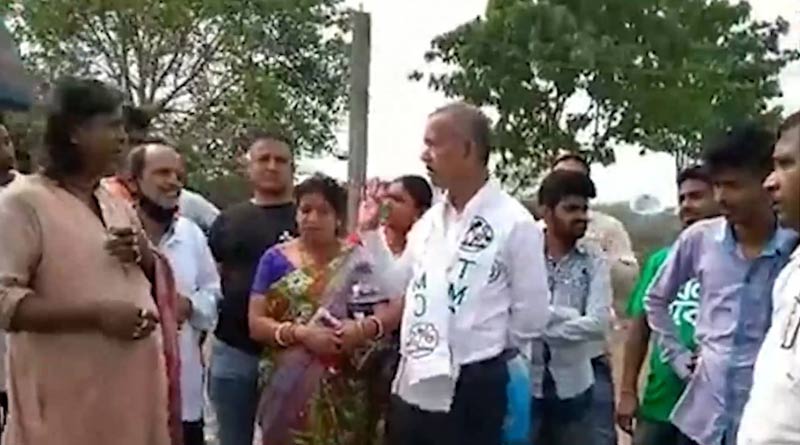 Gautam Deb, TMC candidate of Dambgram-Phulbari seen to threat for not supporting TMC, video goes viral |Sangbad Pratidin
