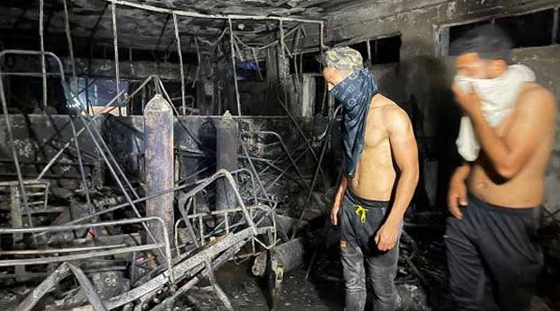 23 patients killed after massive fire breaks out at Iraq's COVID-19 Hospital | Sangbad Pratidin