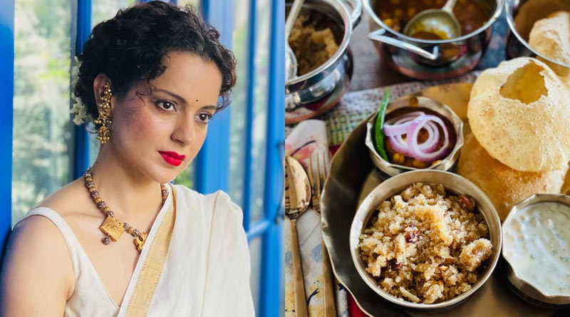 প্রসাদের থালায় পিঁয়াজ! নেটদুনিয়ার রোষানলে কঙ্গনা, কী সাফাই দিলেন?