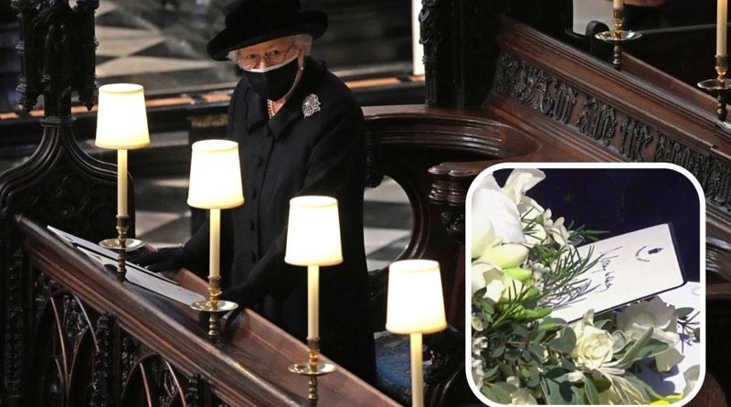 Queen Elizabeth left a heartbreaking handwritten note on Prince Philip's coffin | Sangbad Pratidin