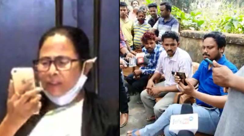 WB Polls 2021 : Mamata Banerjee spoke to died TMC worker's family via video call | Sangbad Pratidin