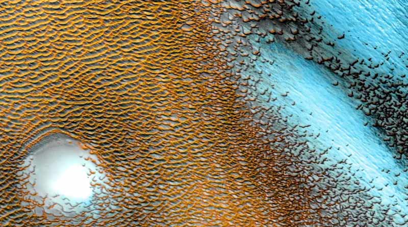 Sceince News: NASA releases another spectacular image of blue dunes on Mars | Sangbad Pratidin