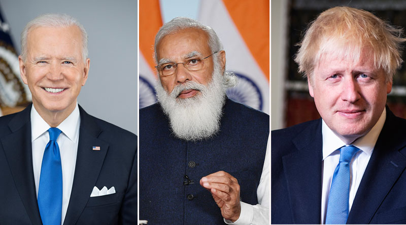 Boris Johnson and Joe Biden says, Will help India battle COVID-19 | Sangbad Pratidin