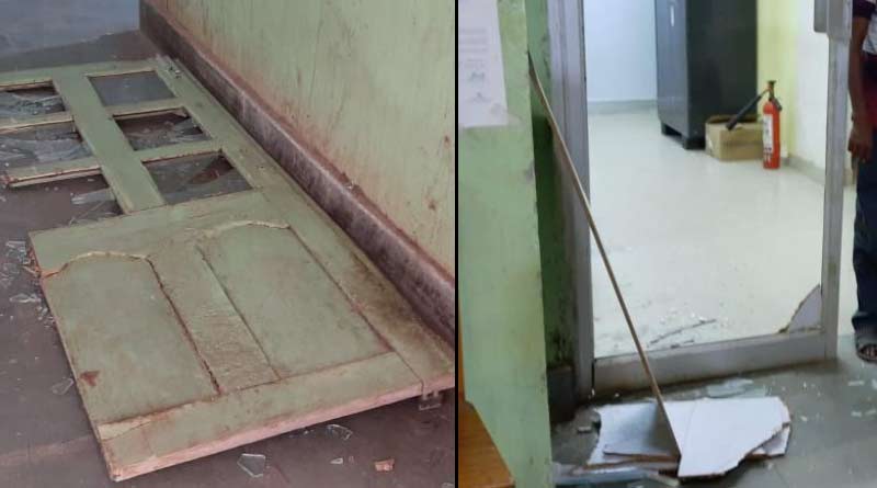 A hospital of Purba burdwan vandalized by patient's family | Sangbad Pratidin