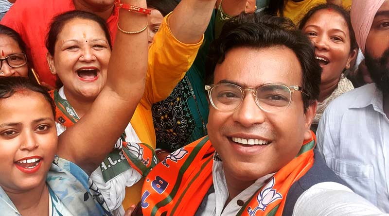 WB Election 2021: BJP Candidate Rudranil Ghosh alleges his campaign is interrupted by Goons | Sangbad Pratidin