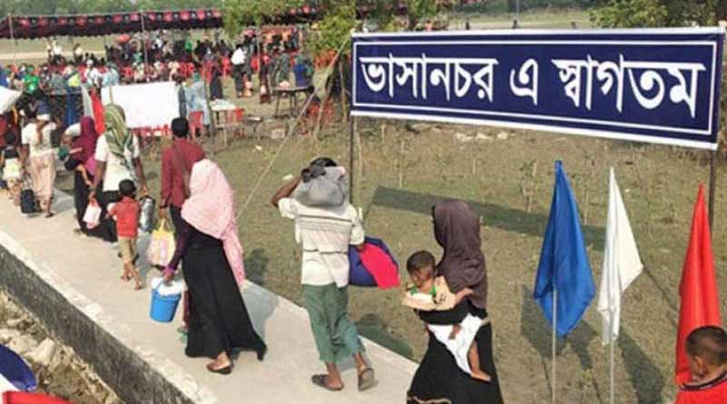 রাষ্ট্রসংঘের প্রতিনিধিদের সামনেই বিক্ষোভ রোহিঙ্গাদের, ভাসানচরে মুখ পুড়ল বাংলাদেশের