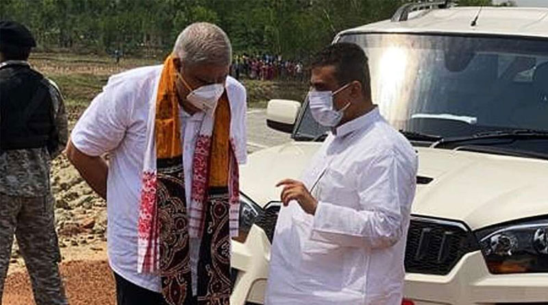 WB Governor Jagdeep Dhankhar visits post-poll violence affected areas of Nandigram | Sangbad Pratidin