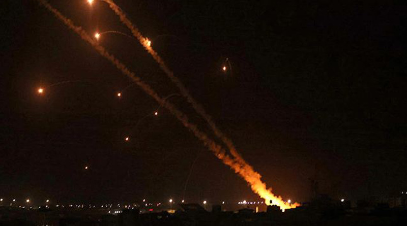 Palestinian militant group Hamas said it had fired more than 200 rockets into Israel | Sangbad Pratidin