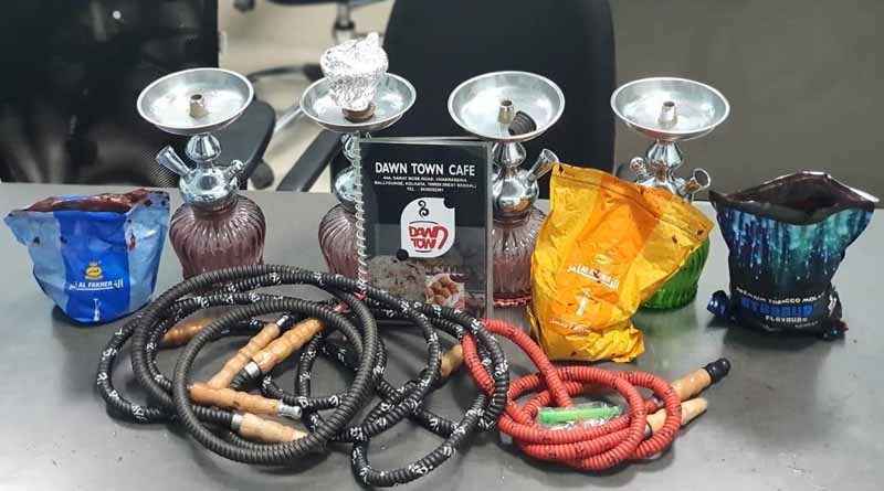 Three persons were arrested from Sarat Bose road for illegally running a hookah bar । Sangbad Pratidin