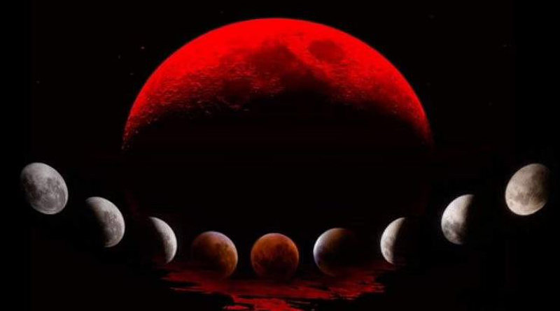 Total lunar eclipse, blood moon and supermoon coming together today | Sangbad Pratidin