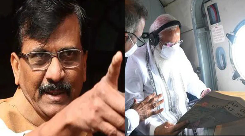 ঘূর্ণিঝড়ে বিধ্বস্ত গুজরাটে গেলেন, অথচ মহারাষ্ট্রে এলেন না! মোদিকে তোপ শিব সেনার