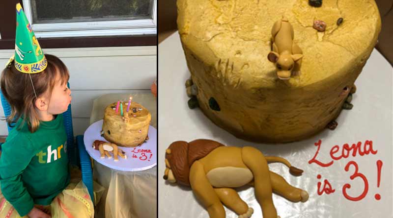 Little girl's Lion King-themed birthday cake is now viral on social media ।Sangbad Pratidin