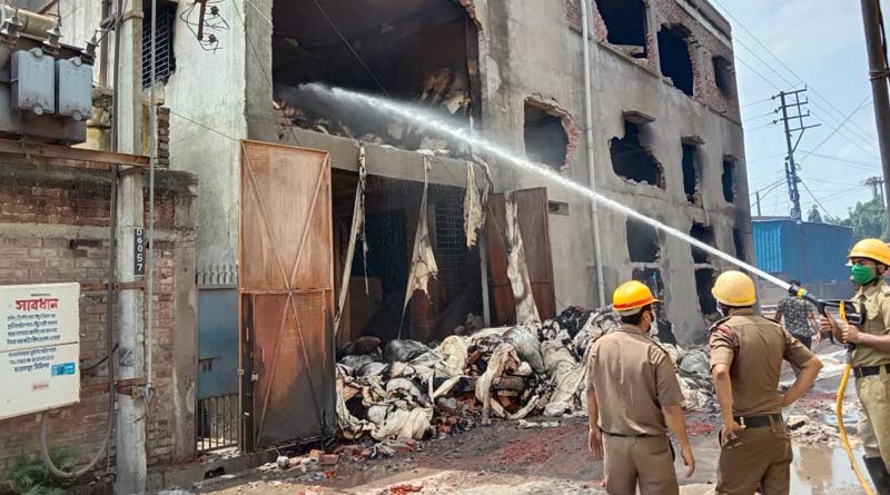 ফের পার্ক স্ট্রিটে অগ্নিকাণ্ড, বহুতলে শাড়ির গুদামে আগুনের ঘটনায় চাঞ্চল্য