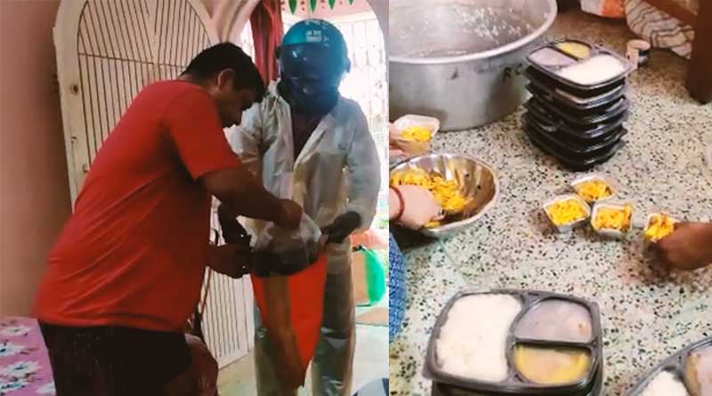 মানবিক উদ্যোগ, কলকাতার করোনা আক্রান্তদের মুখে খাবার তুলে দিচ্ছে ‘কেডিস ডেন কিচেন’