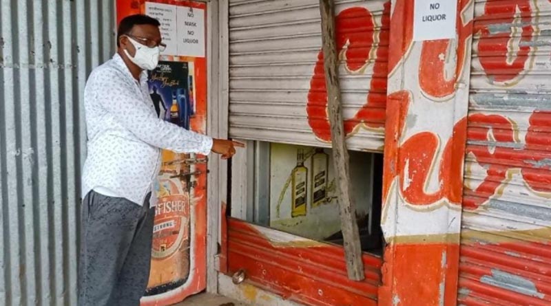 রাজ্যে ‘লকডাউনে’র প্রথম দিনই দোকানের শাটার ভেঙে লক্ষাধিক টাকার মদ চুরি!