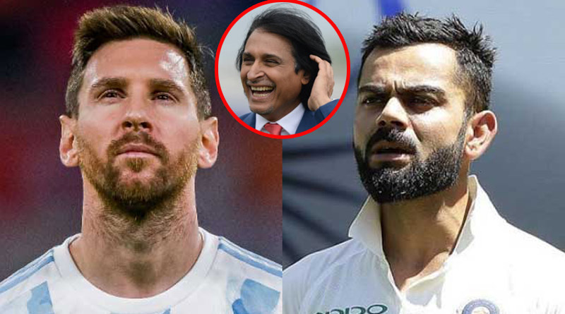 মেসির সঙ্গে আজব মিল রয়েছে কোহলির, খোঁচা দিয়ে বললেন রামিজ রাজা
