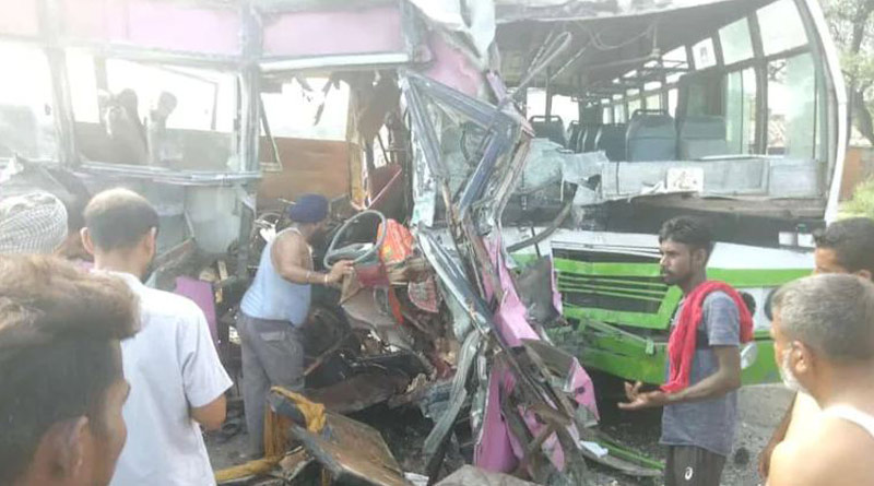 পাঞ্জাবে দু’টি বাসের সংঘর্ষে ভয়াবহ পথ দুর্ঘটনা, মৃত ৩ কংগ্রেস কর্মী