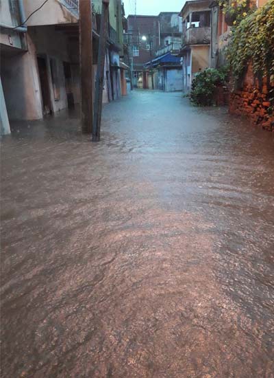 All over West Bengal waterlogged due to heavey rainfall, people are facing problems