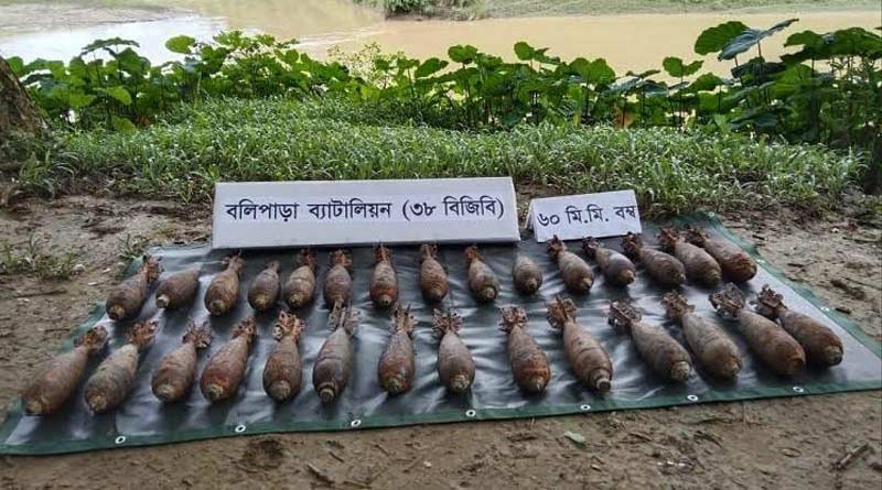 বাংলাদেশে উদ্ধার ২৯টি মর্টার, মজুত করেছিল ভারত বিরোধী জঙ্গি সংগঠন