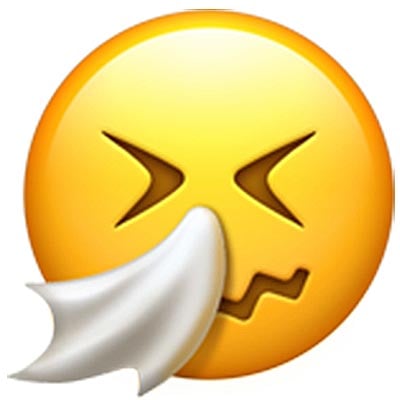 sneezing-emoji Meaning