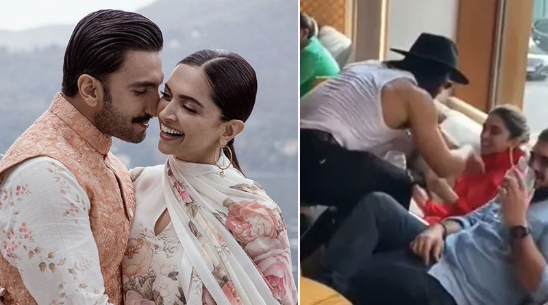 পরনে স্যান্ডো গেঞ্জি, মাথায় টুপি, Deepika’র সামনে নাচলেন Ranveer, ভিডিও ভাইরাল