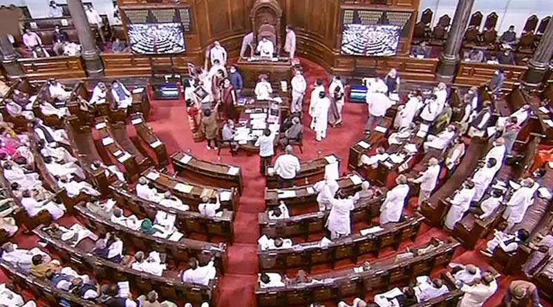 12 Opposition MPs suspended from Rajya Sabha after to 'unruly behaviour' during Monsoon Session | Sangbad Pratidin