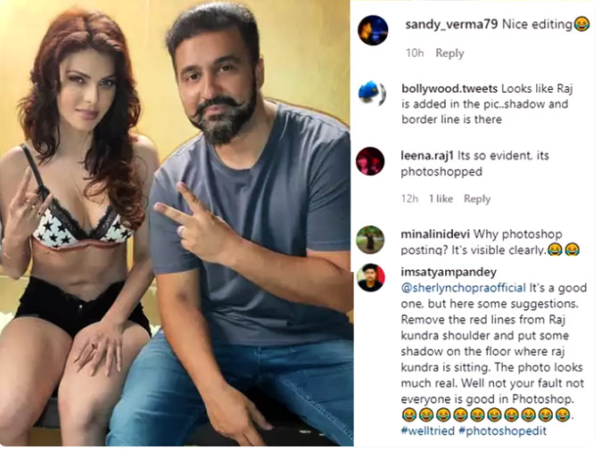 Sherlyn Chopra shares throwback picture with Raj Kundra, Netizens thinks it's photoshopped