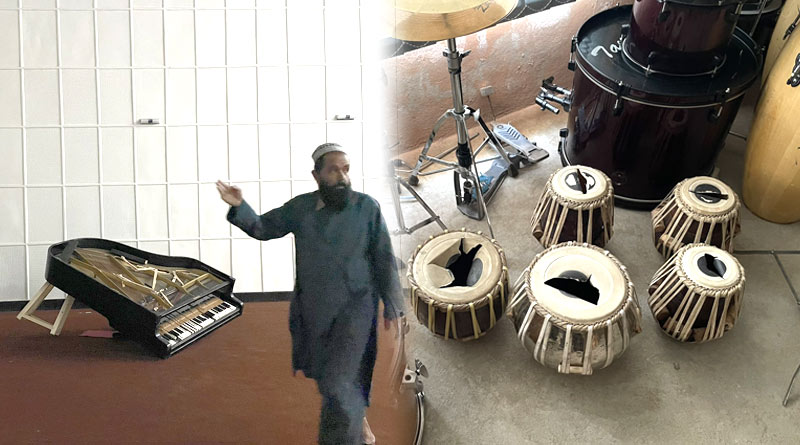 Taliban storms State Recording Studio in Kabul, destroys musical instruments | Sangbad Pratidin
