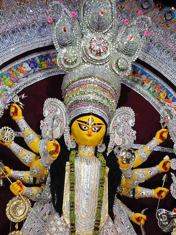 Durga Puja 2021: Bagbazar Sarbojanin Durga idol gets makeover