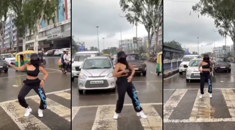 Viral Video: সোশ্যাল মিডিয়ায় জনপ্রিয়তার নেশা, ভিড় রাস্তায় উদ্দাম নেচে ভাইরাল তরুণী