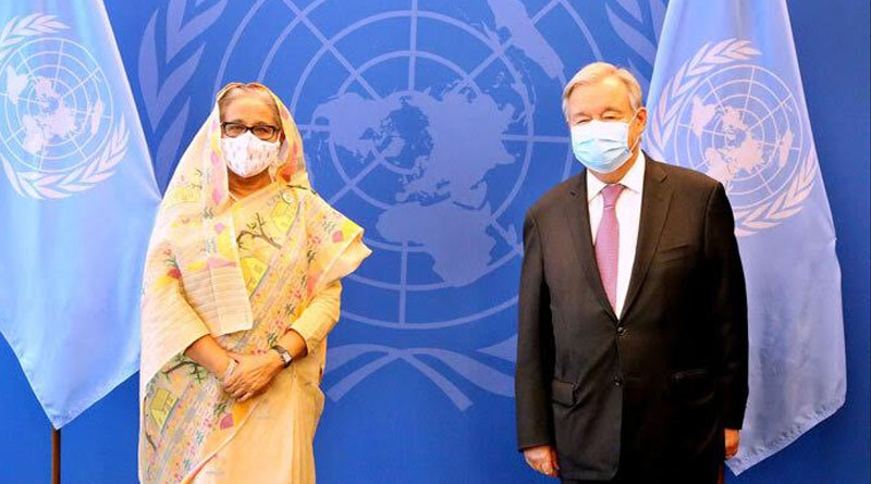 বাংলাদেশের উন্নয়নে শেখ হাসিনার নেতৃত্বের প্রশংসায় পঞ্চমুখ রাষ্ট্রসংঘের মহাসচিব