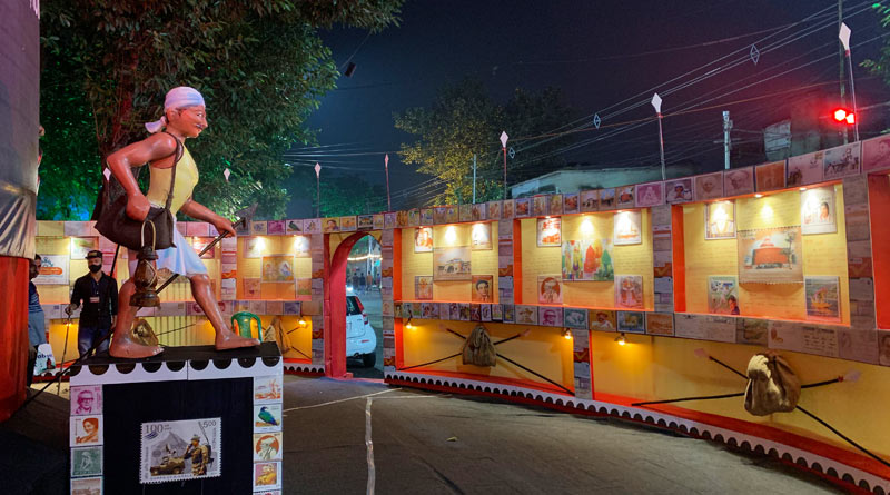 Durga Puja 2021: Aurobindo Setu Sarbojanin Puja pandal is based on Post office 