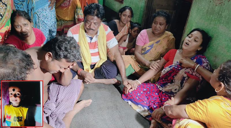 বাবার মুহূর্তের ভুলে বন্যার জলে ডুবে শিশুর মৃত্যু, শোকের ছায়া উদয়নারায়ণপুরে