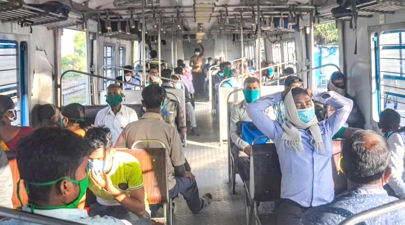 Change your mask daily after travelling in local train | Sangbad Pratidin