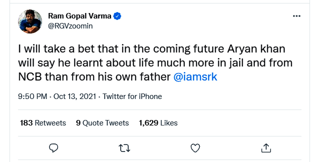 Ram Gopal Varma tweet