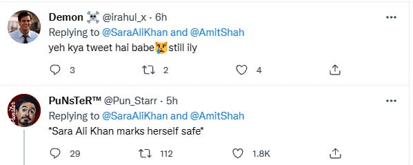 Sara ali khan tweet