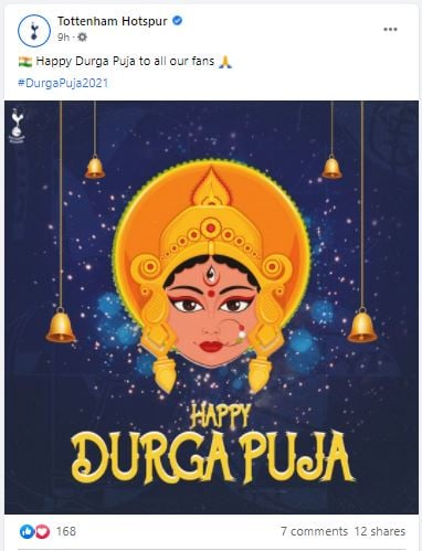 Durga Puja 2021: English clubs wishes Indian fans