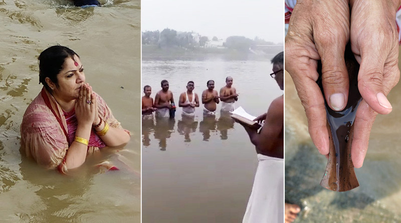 অতিমারী উপেক্ষা করেই মহালয়ার ভোর থেকে গঙ্গার ঘাটে তর্পণের ভিড়, দেখুন অ্যালবাম