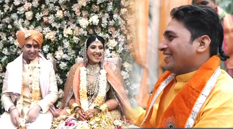 হিন্দু বিয়েতে পাশ্চাত্যের ছোঁয়া, বর-কনেকে চুম্বনের নির্দেশ পুরোহিতের