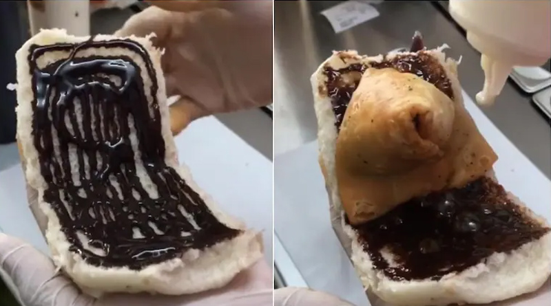 Chocolate Samosa Pav making video goes viral