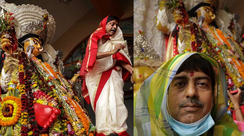 Unique ritual of Jagadhatri Puja in Bhadreswar, Hooghly where men disguise as women | Sangbad Pratidin